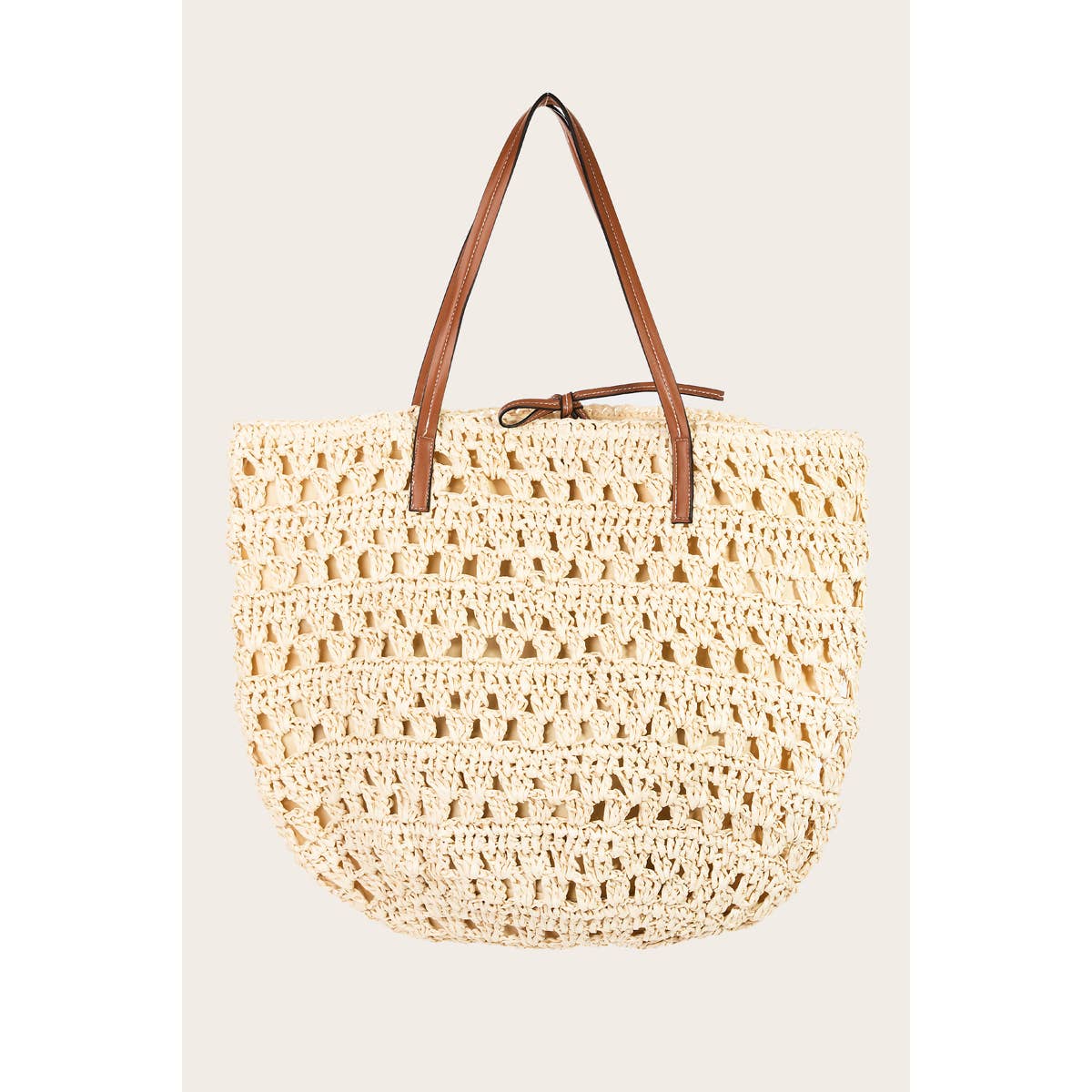 Straw Braided Tote Bag