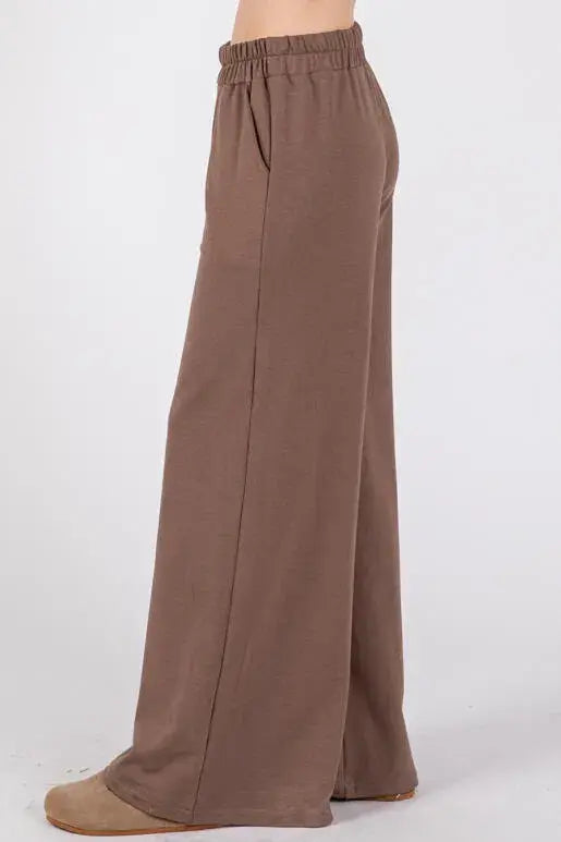 Terry Wide Leg Pants