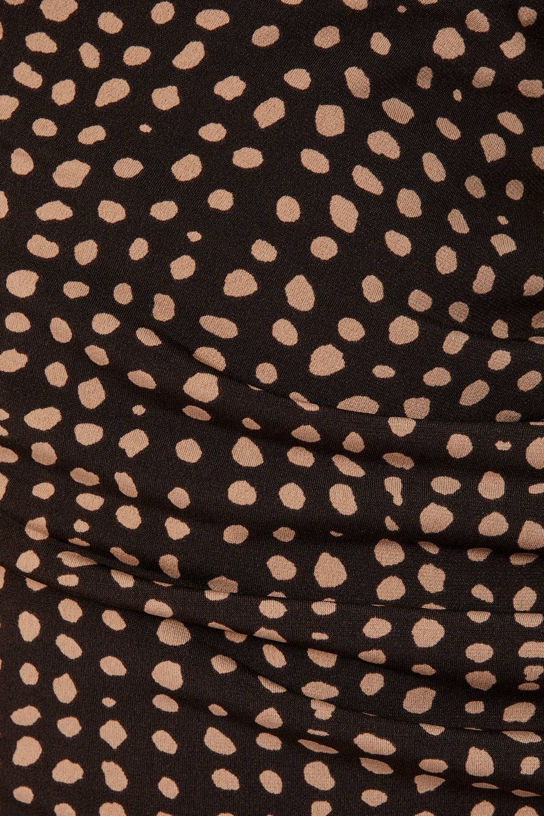 COWL NECK LONG SLEEVE SHIRRING DETAIL MIDI DRESS