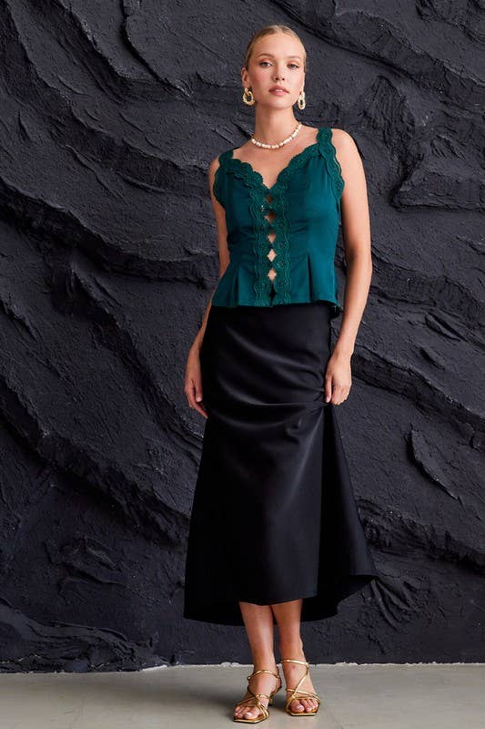 Satin Maxi Skirt