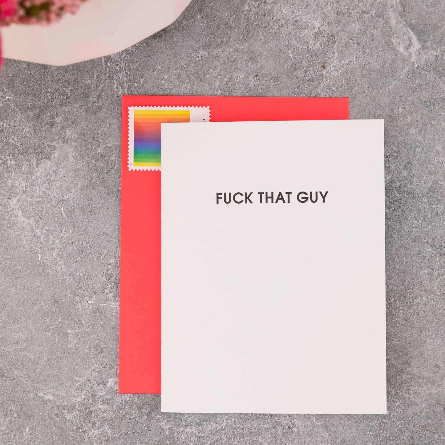 Fuck That Guy Letterpress Greeting Card