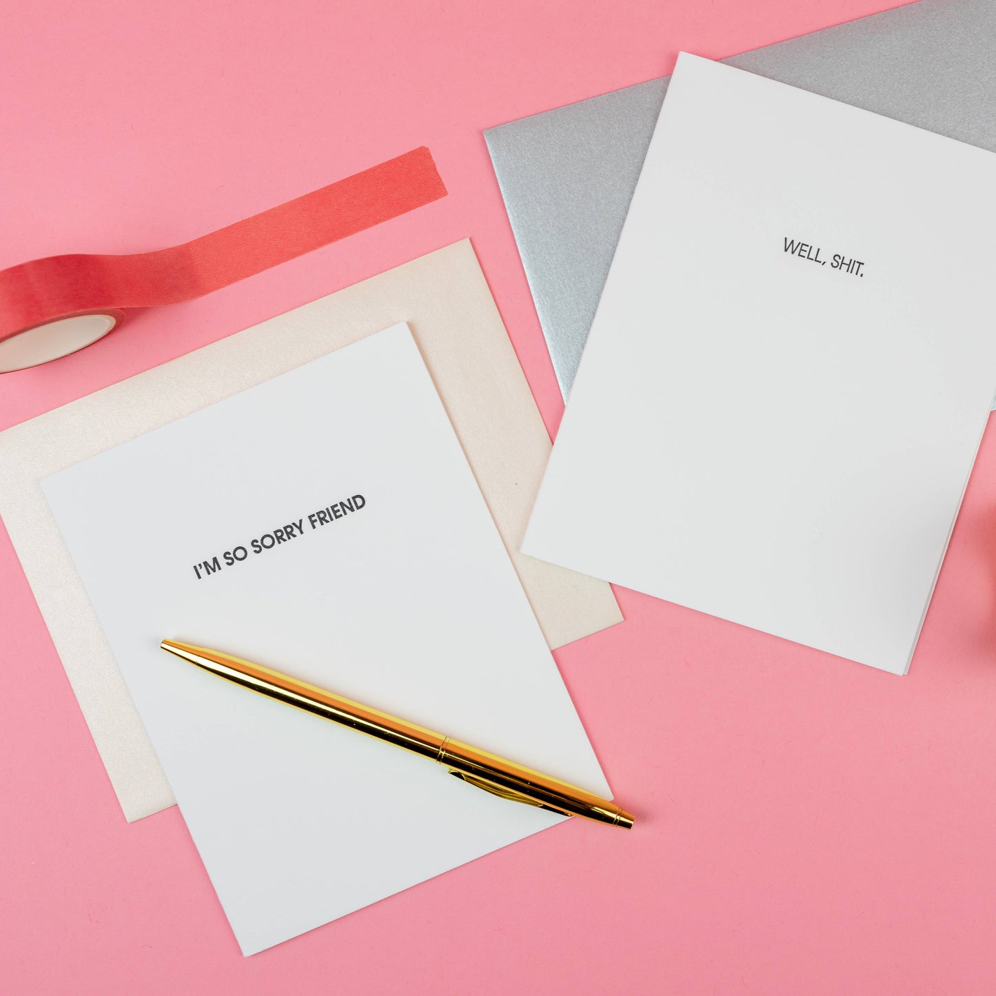I'm So Sorry Friend Letterpress Greeting Card