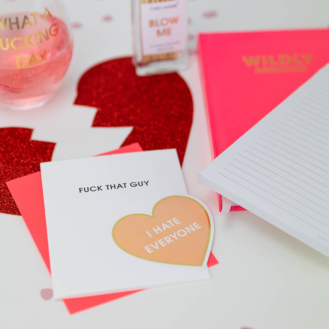 Fuck That Guy Letterpress Greeting Card