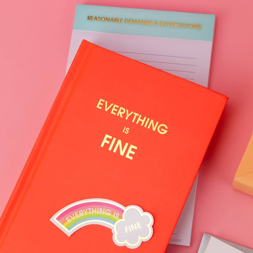 Everything is Fine - Daily Journal - Bright Hardcover
