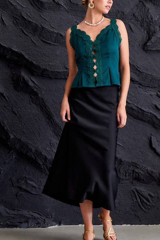 Satin Maxi Skirt
