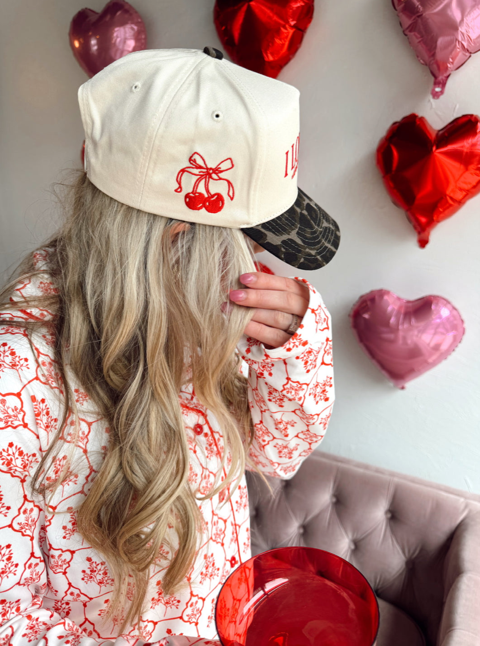 Red Toile Pajama Set