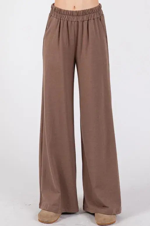Terry Wide Leg Pants