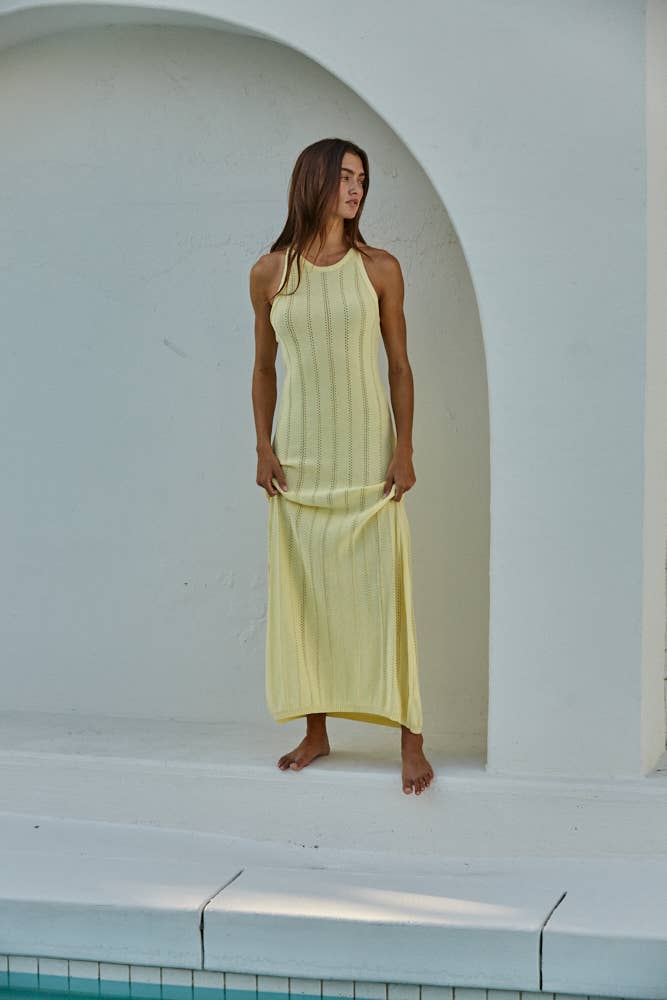 Knit Sweater Maxi Dress