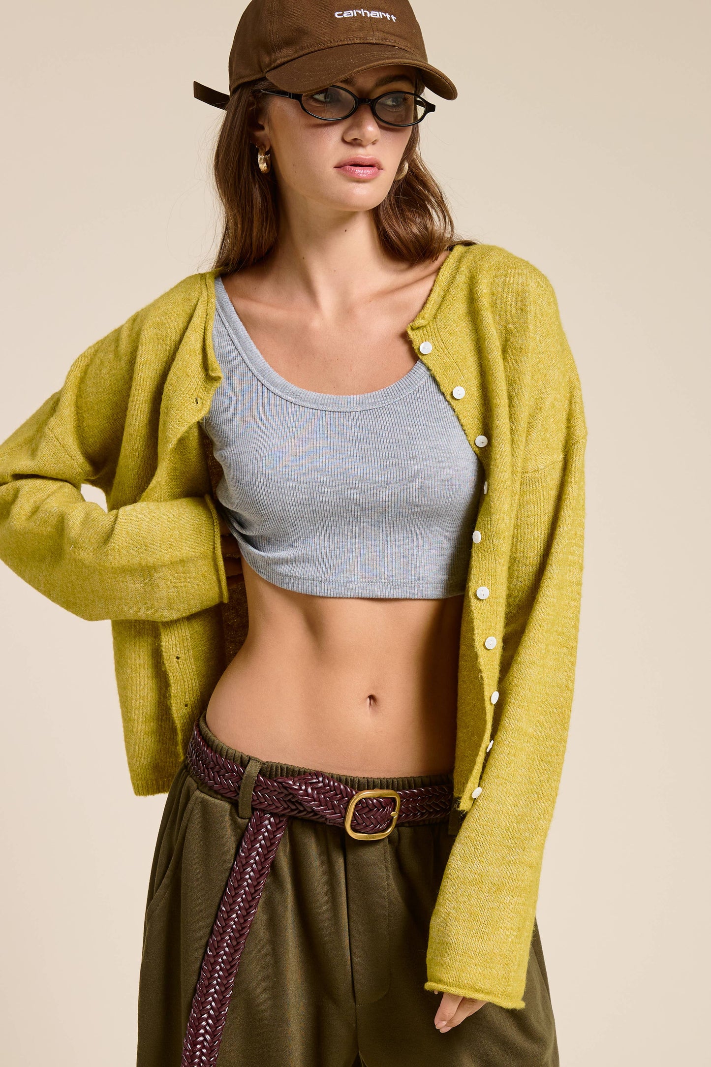 Essential Button Down Cardigan Top