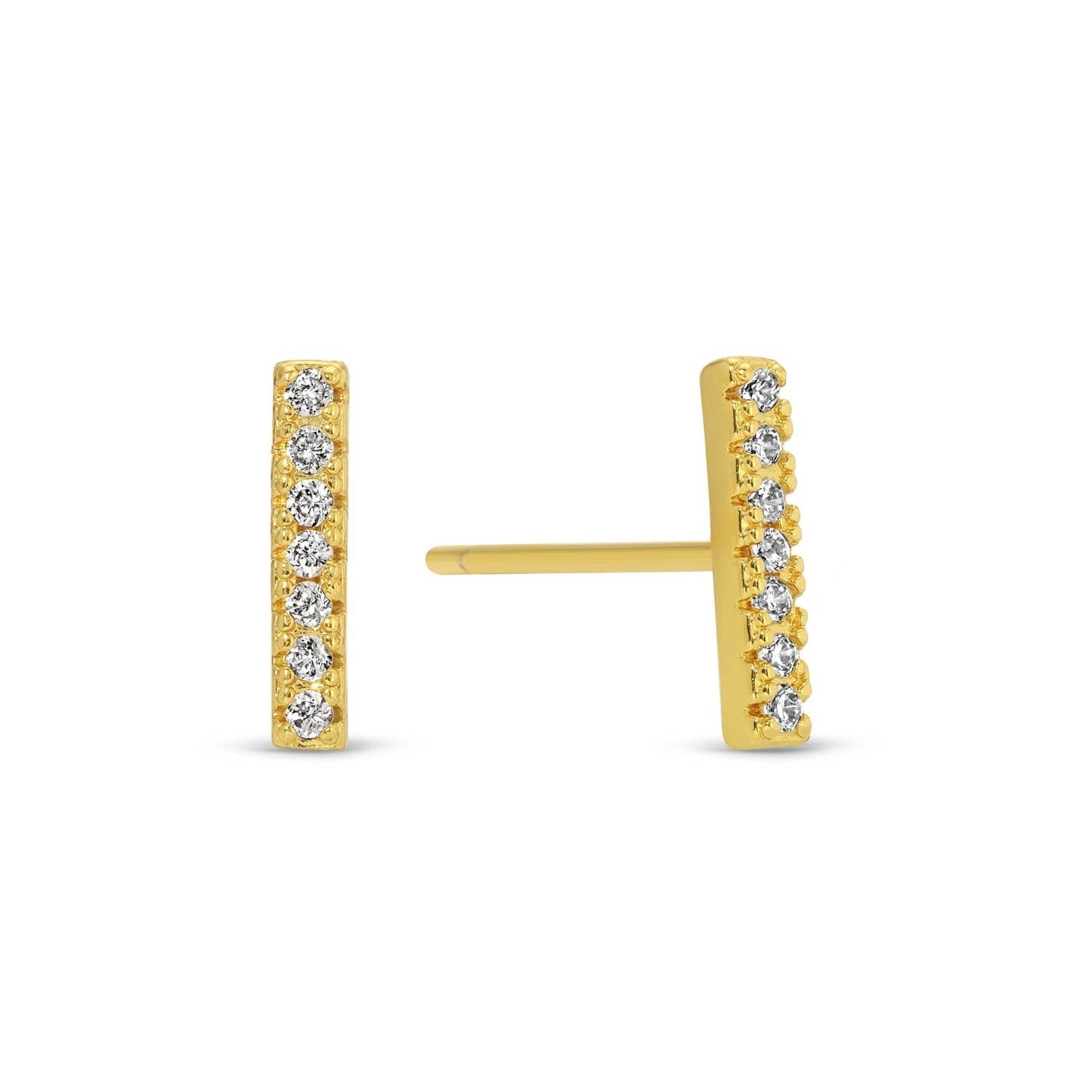 Pave Velvet Stud Set