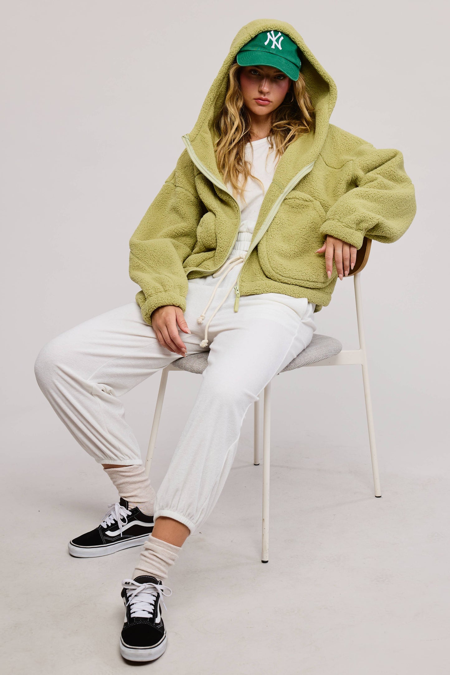 Terry Knit Tank and Jogger Sweatpants Matching Set