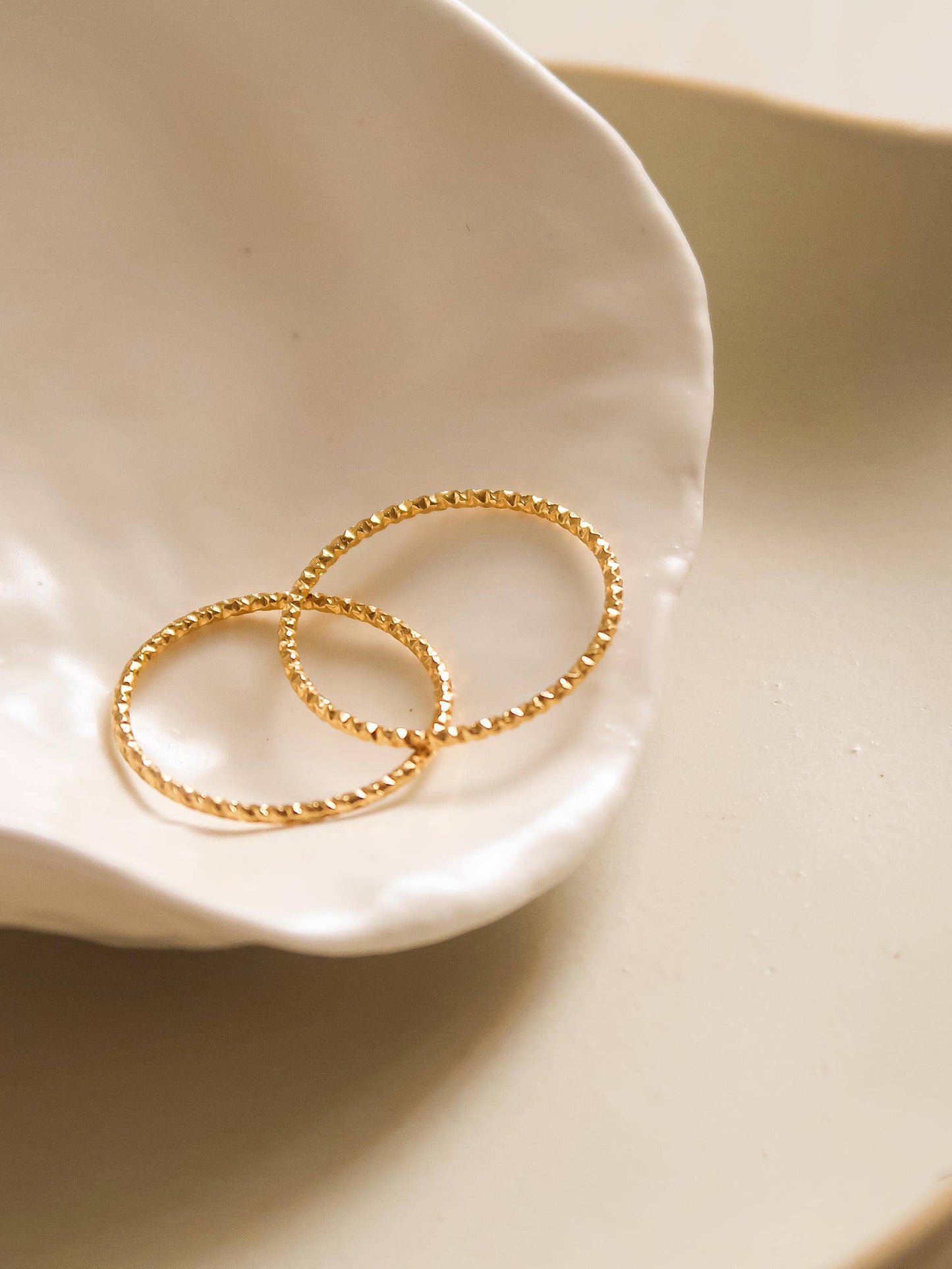 Minimalist Thin Braided Ring