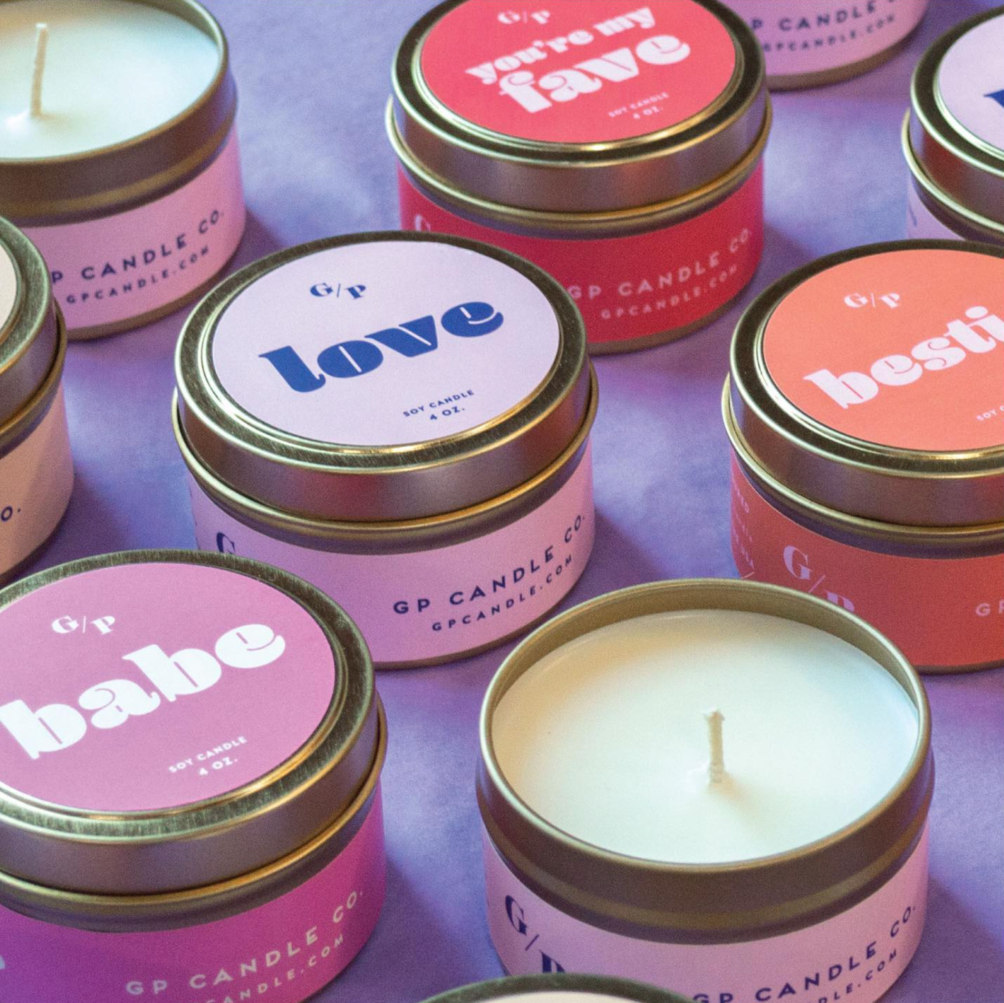 Bestie Just Because Candle Tin