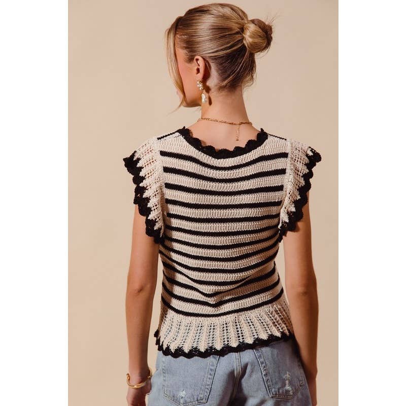 STRIPE SWEATER TOP