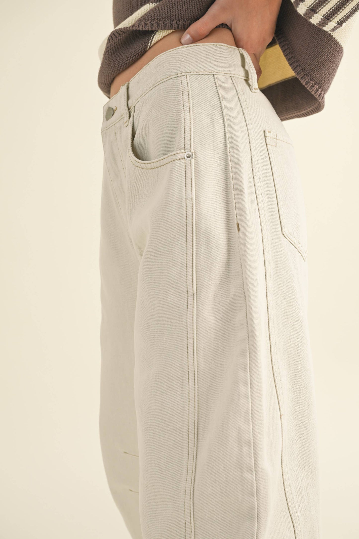 P3820 BARREL COTTON PANTS