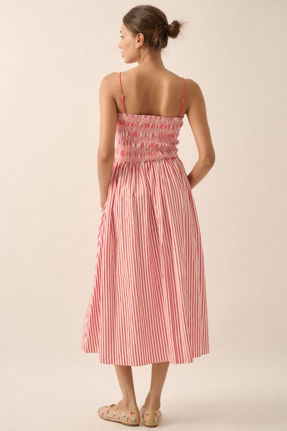 Say my Name Fit-and-Flare Pocket Midi Dress