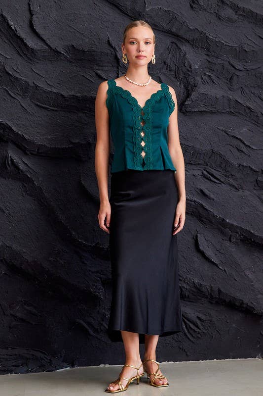 Satin Maxi Skirt