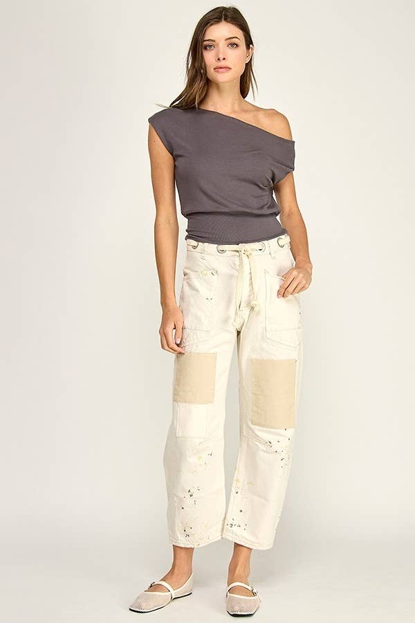 ONE SHOULDER TOP