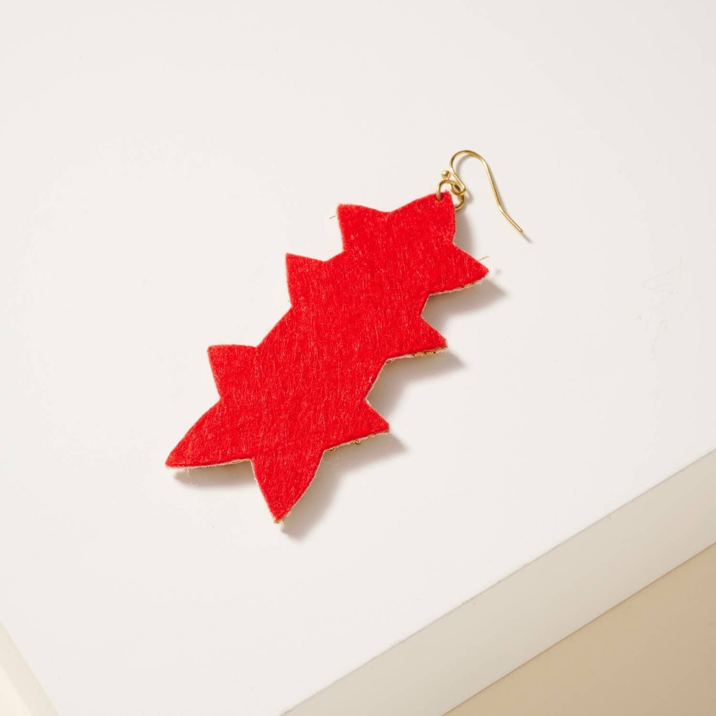 USA Stars Seed Beaded Earrings