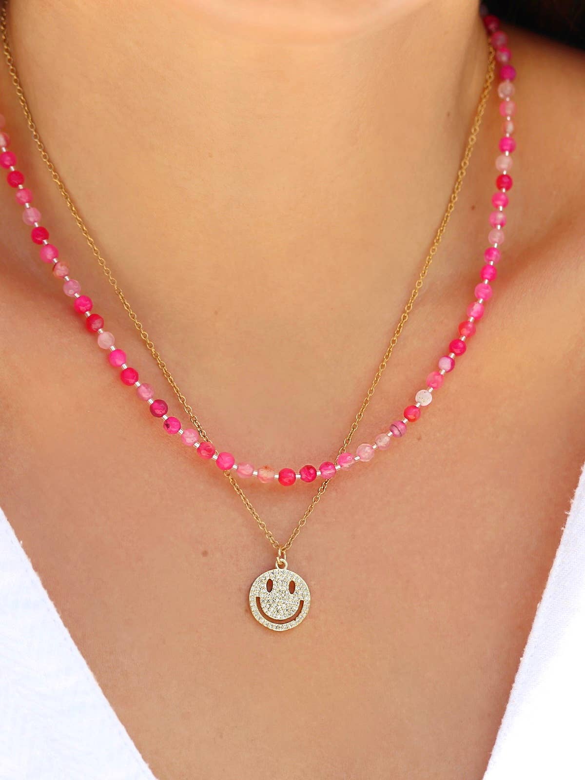 Shannon Semiprecious Gemstone Necklace Handmade