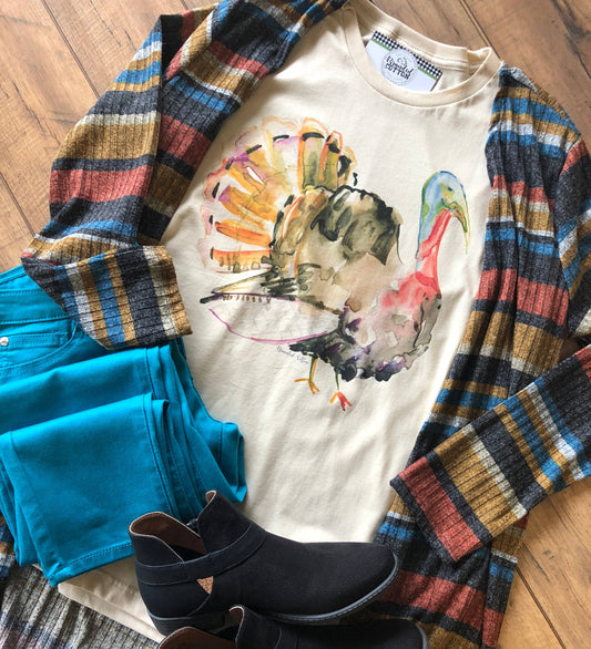 PREORDER - Watercolor Turkey Tee
