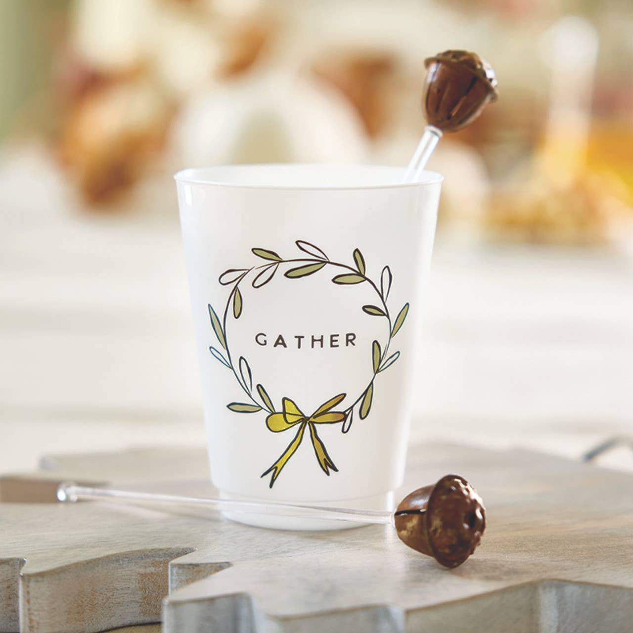 Gold Foil Frost Cups - Gather - Set of 8