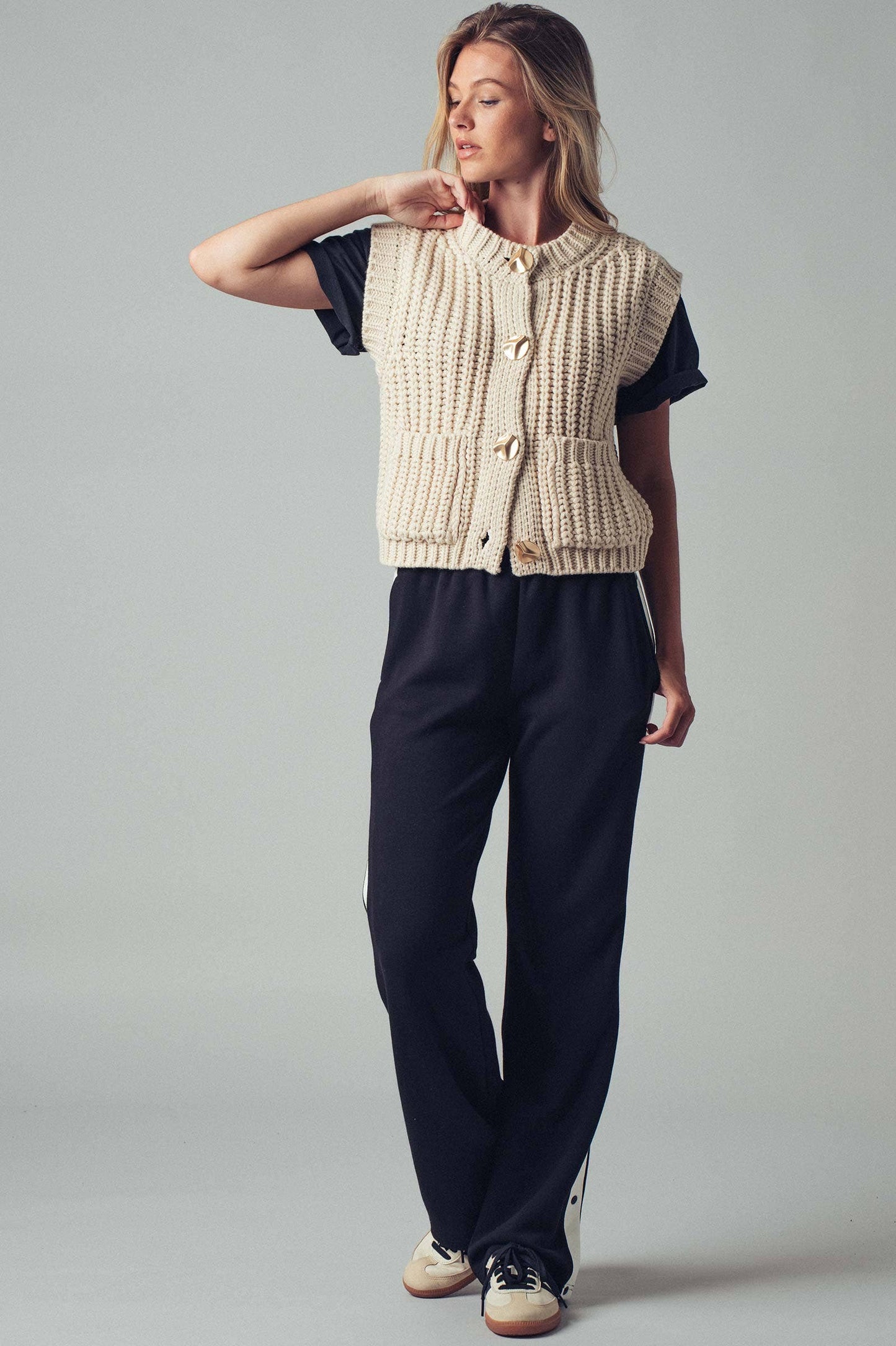 Chunky Knit Sweater Vest