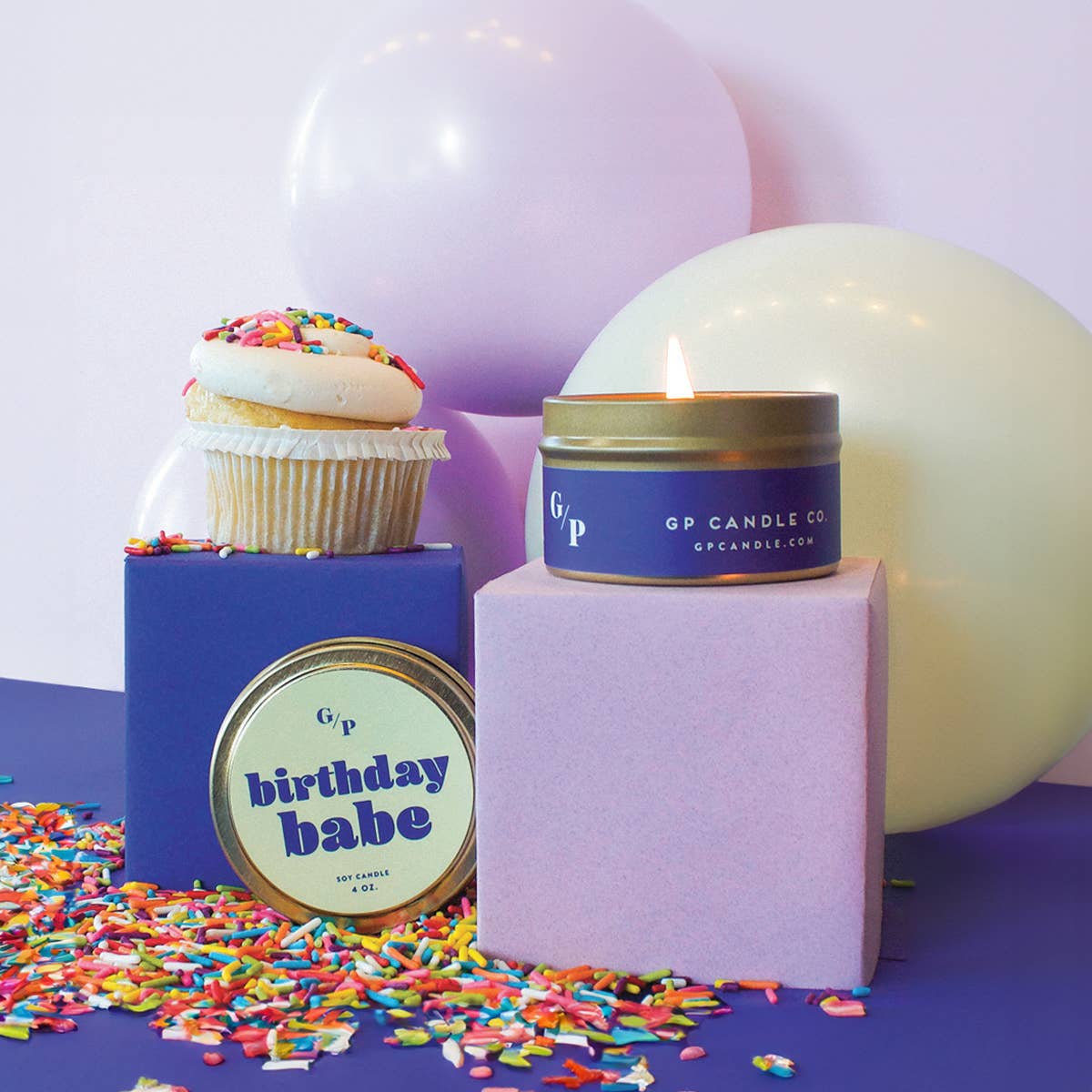 Birthday Babe Just Because Candle Tin