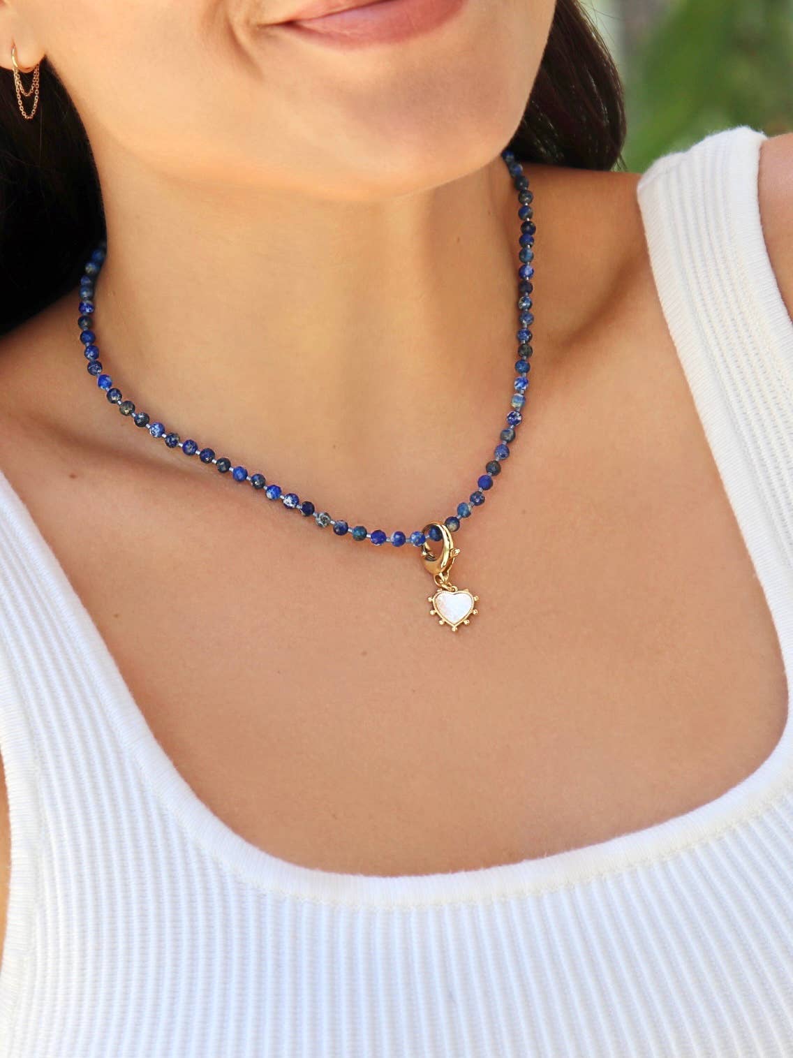 Shannon Semiprecious Gemstone Necklace Handmade