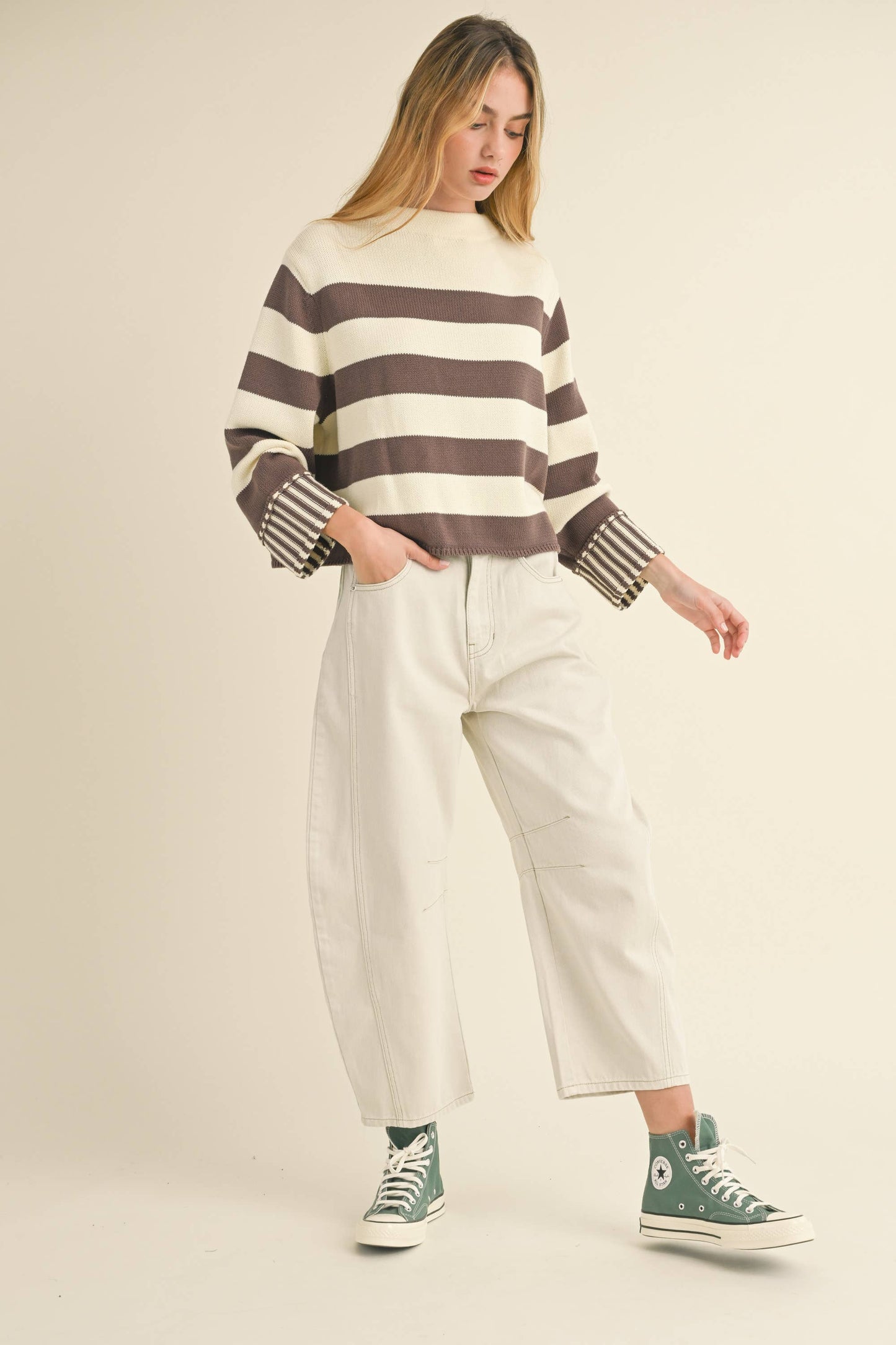 P3820 BARREL COTTON PANTS