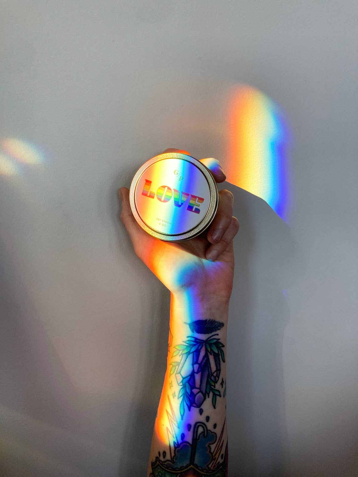 Love Pride Just Because 4 oz. Candle Tin
