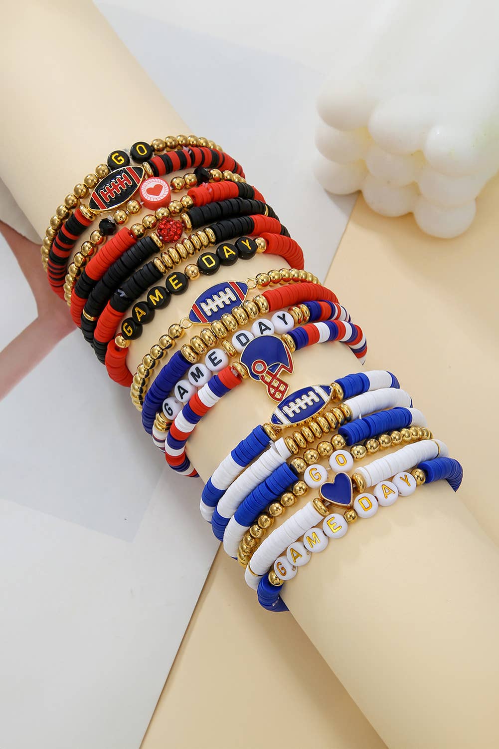 GAME DAY Multilayer Beading Bracelet Set