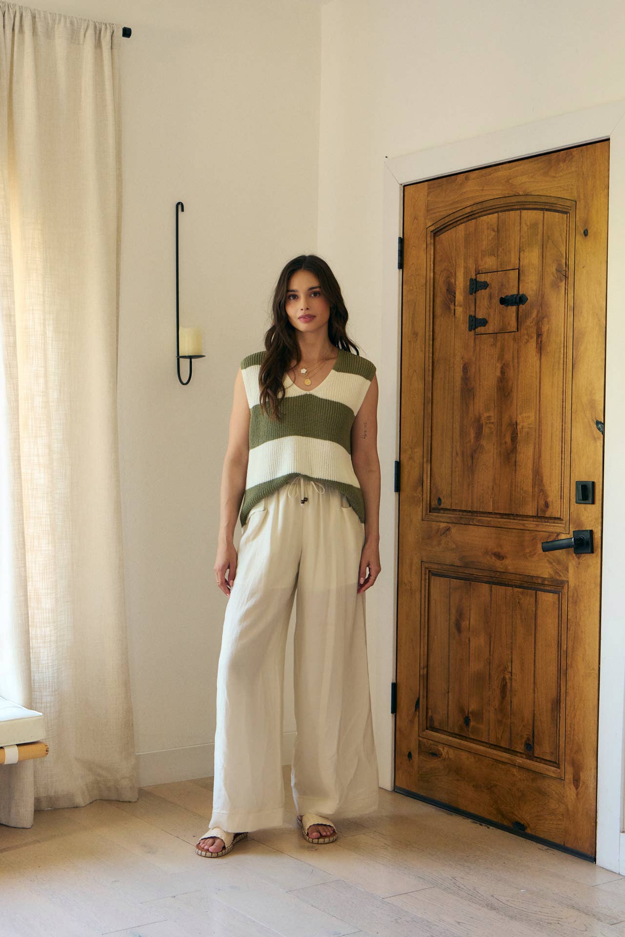 Olive sweater vest