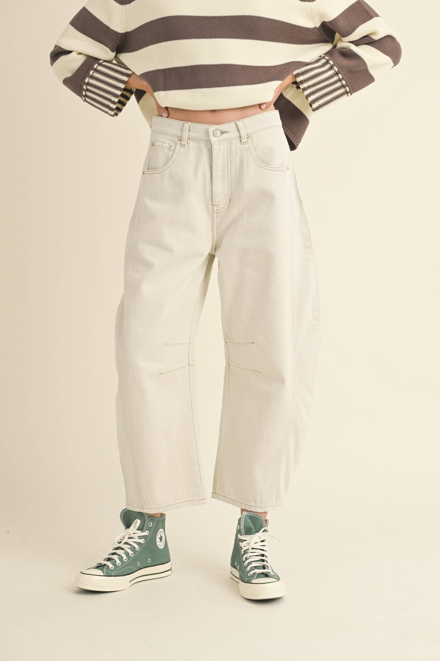 P3820 BARREL COTTON PANTS