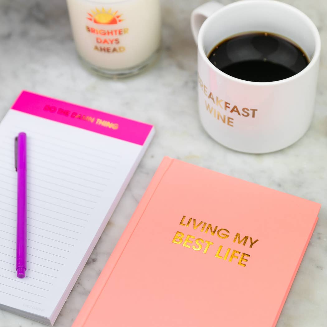 Living My Best Life - Daily Journal - Bright Hardcover