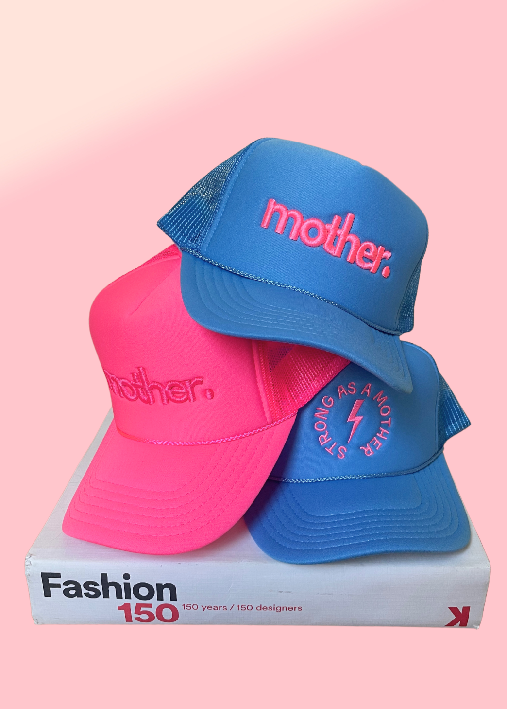 Mother Embroidered Trucker Hat - Sky Blue