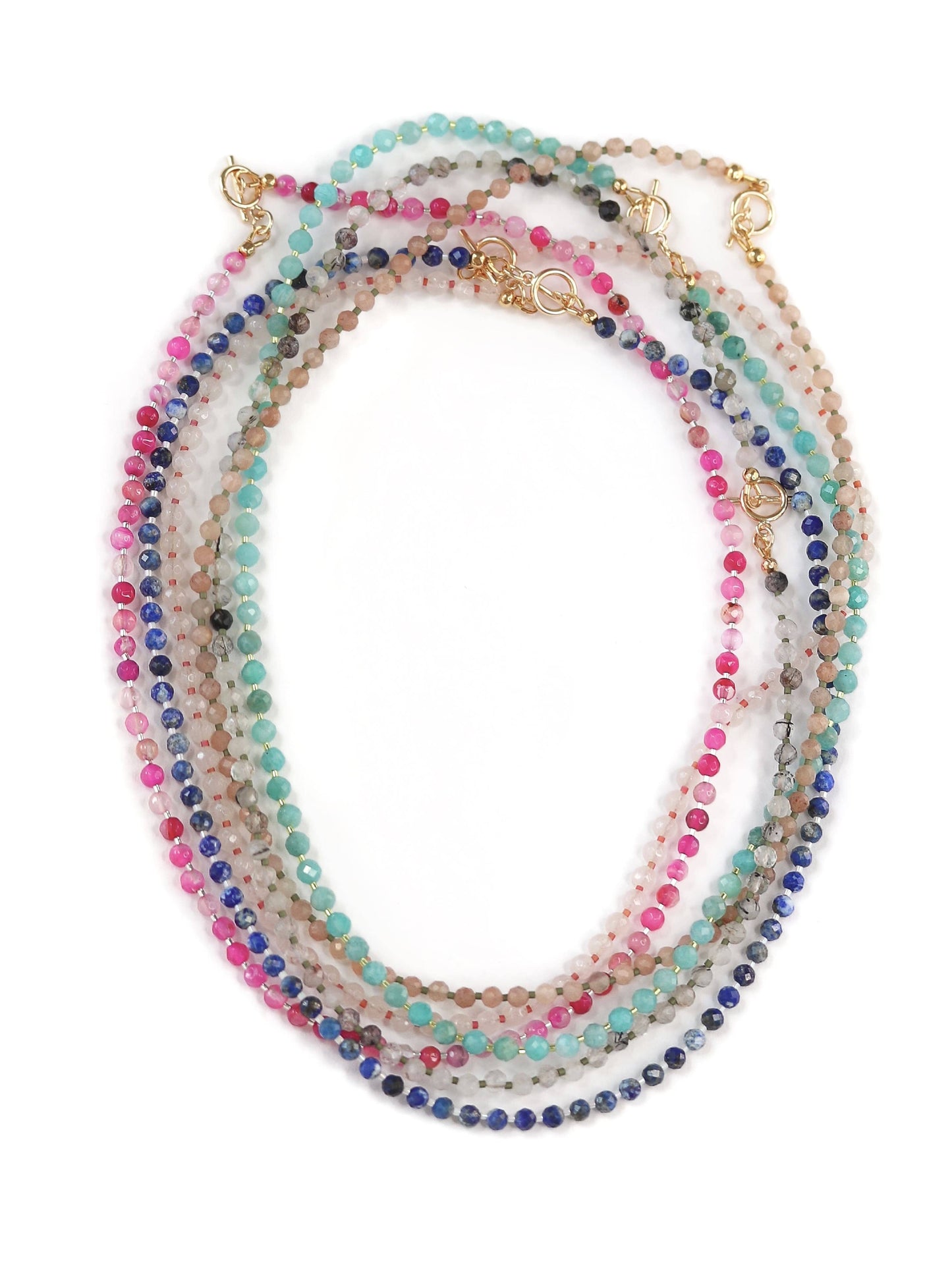 Shannon Semiprecious Gemstone Necklace Handmade