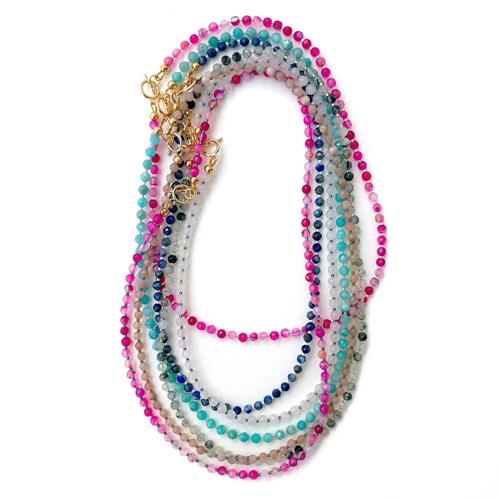 Shannon Semiprecious Gemstone Necklace Handmade