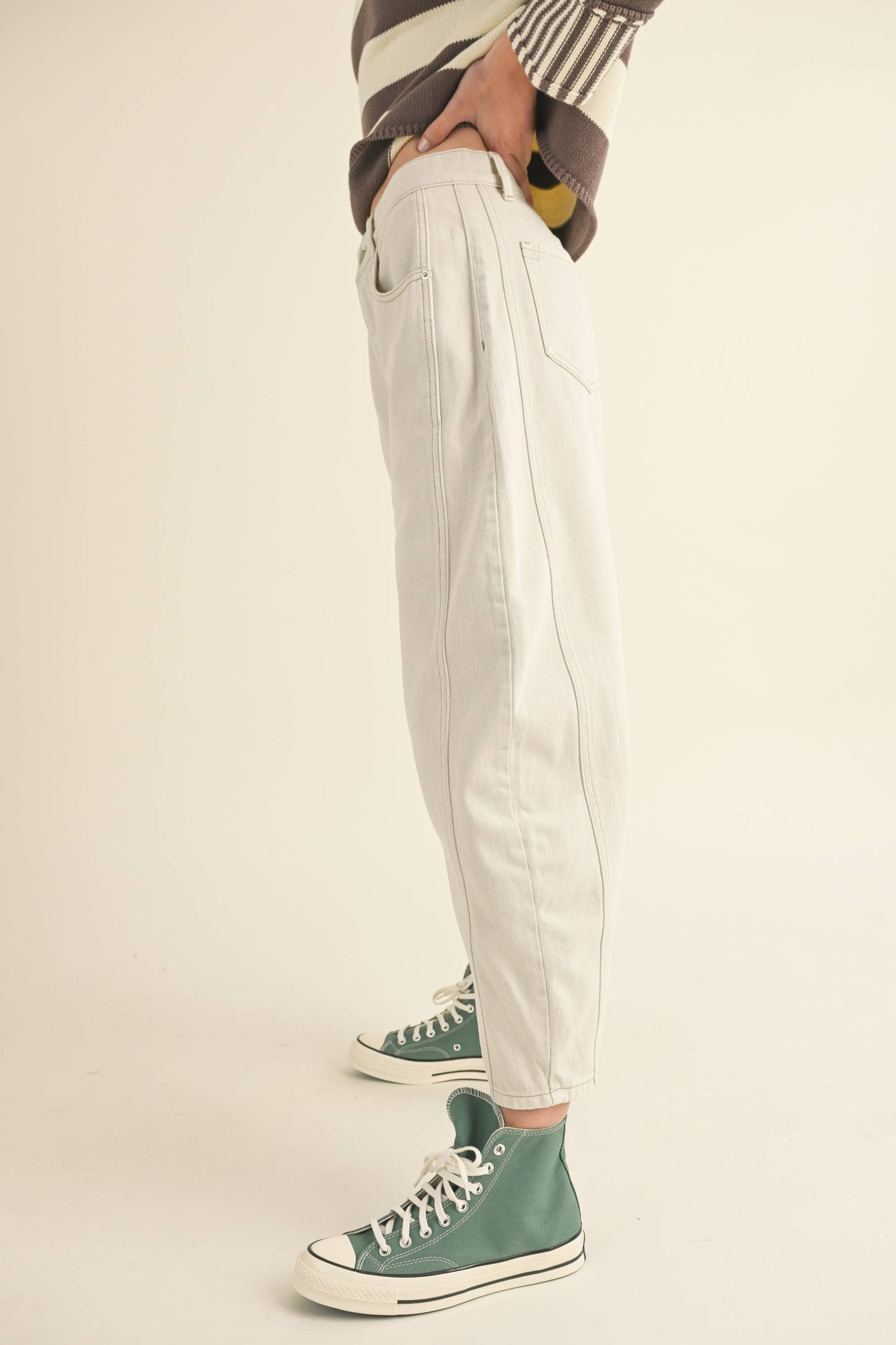 P3820 BARREL COTTON PANTS