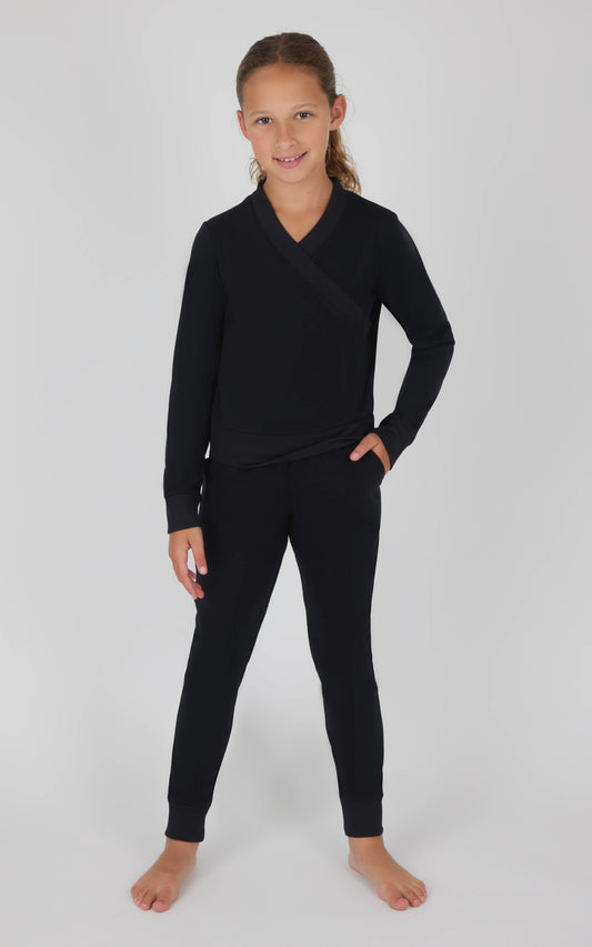 Girls Cross Over Pullover and Jogger - Set