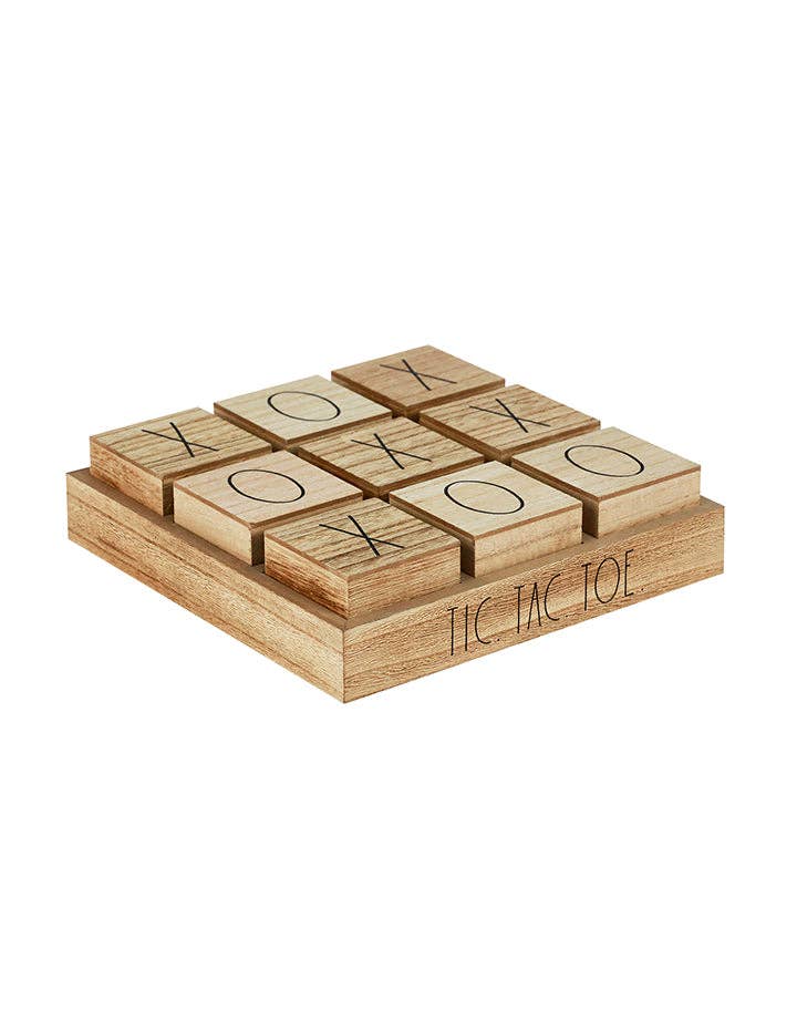 Wooden Decorative Tic Tac Toe Board Game