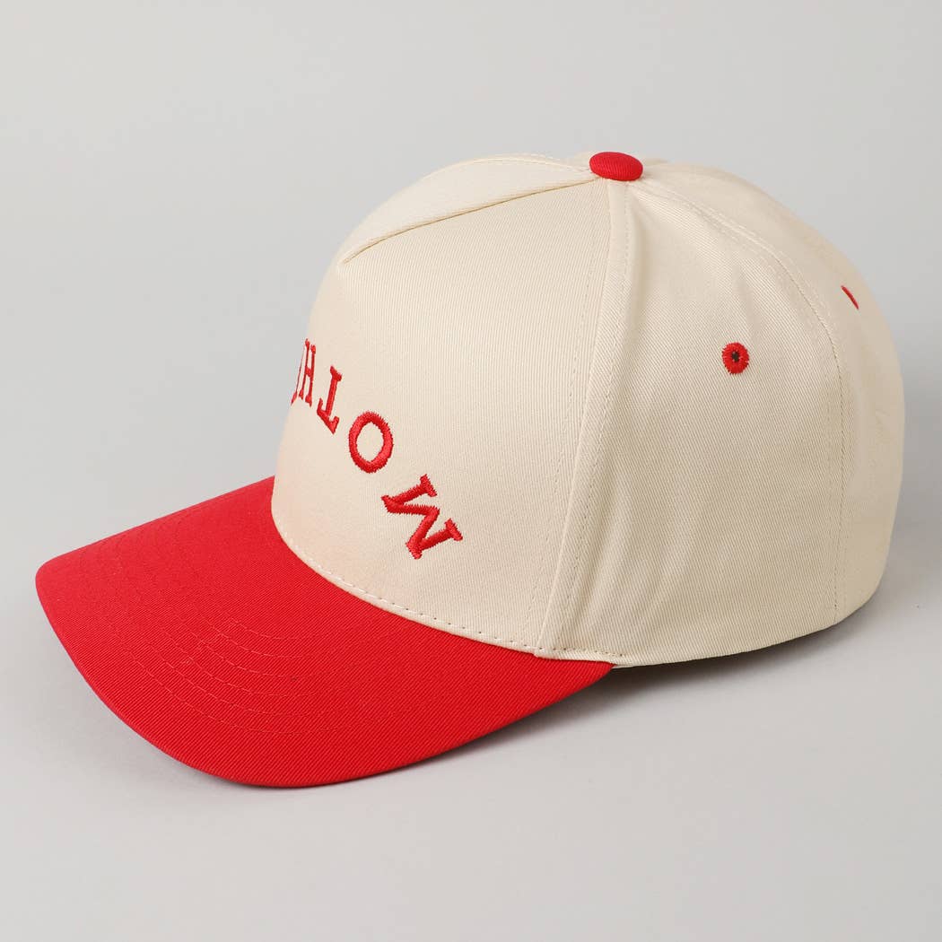 MOTHER Upside Down Lettering Embroidery Cap