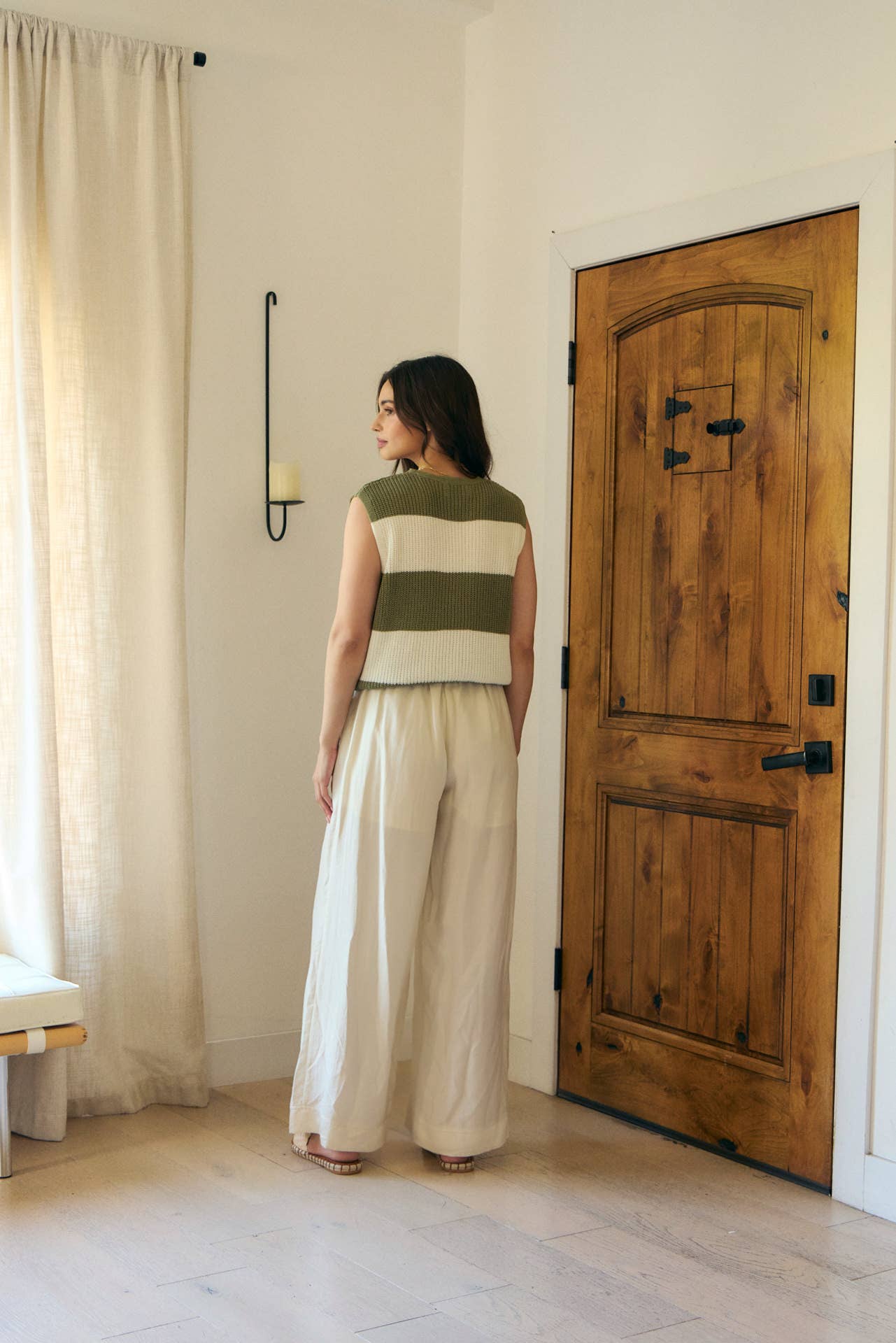 Olive sweater vest