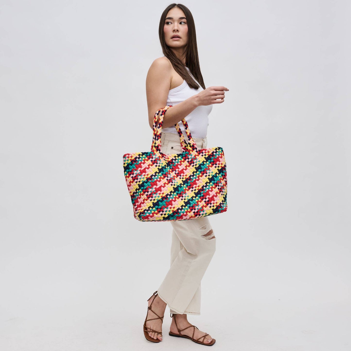 Sky's The Limit - Large Woven Neoprene Tote
