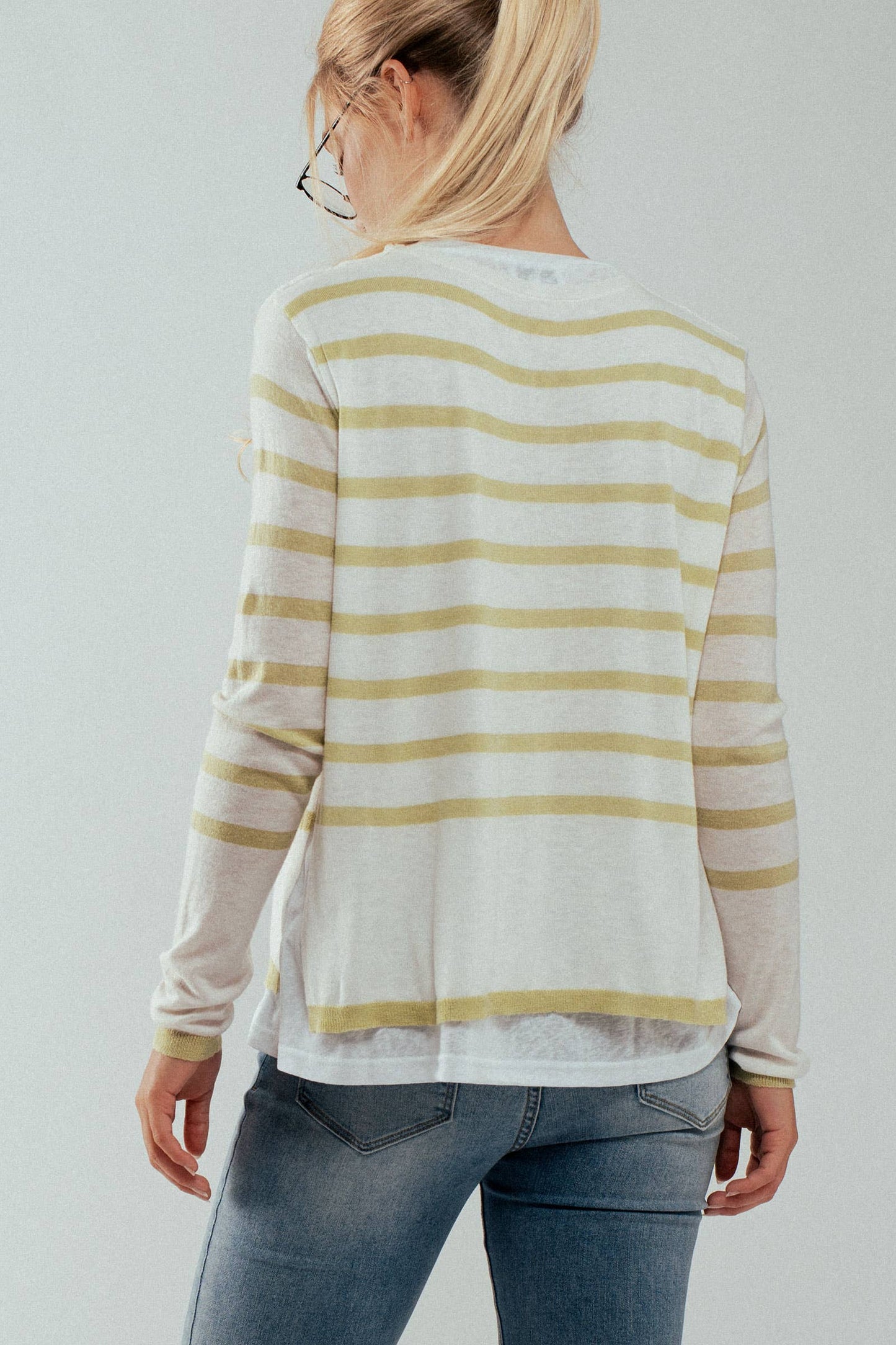 Crew Neck Long Sleeve Relaxed Fit Casual Sweater Top