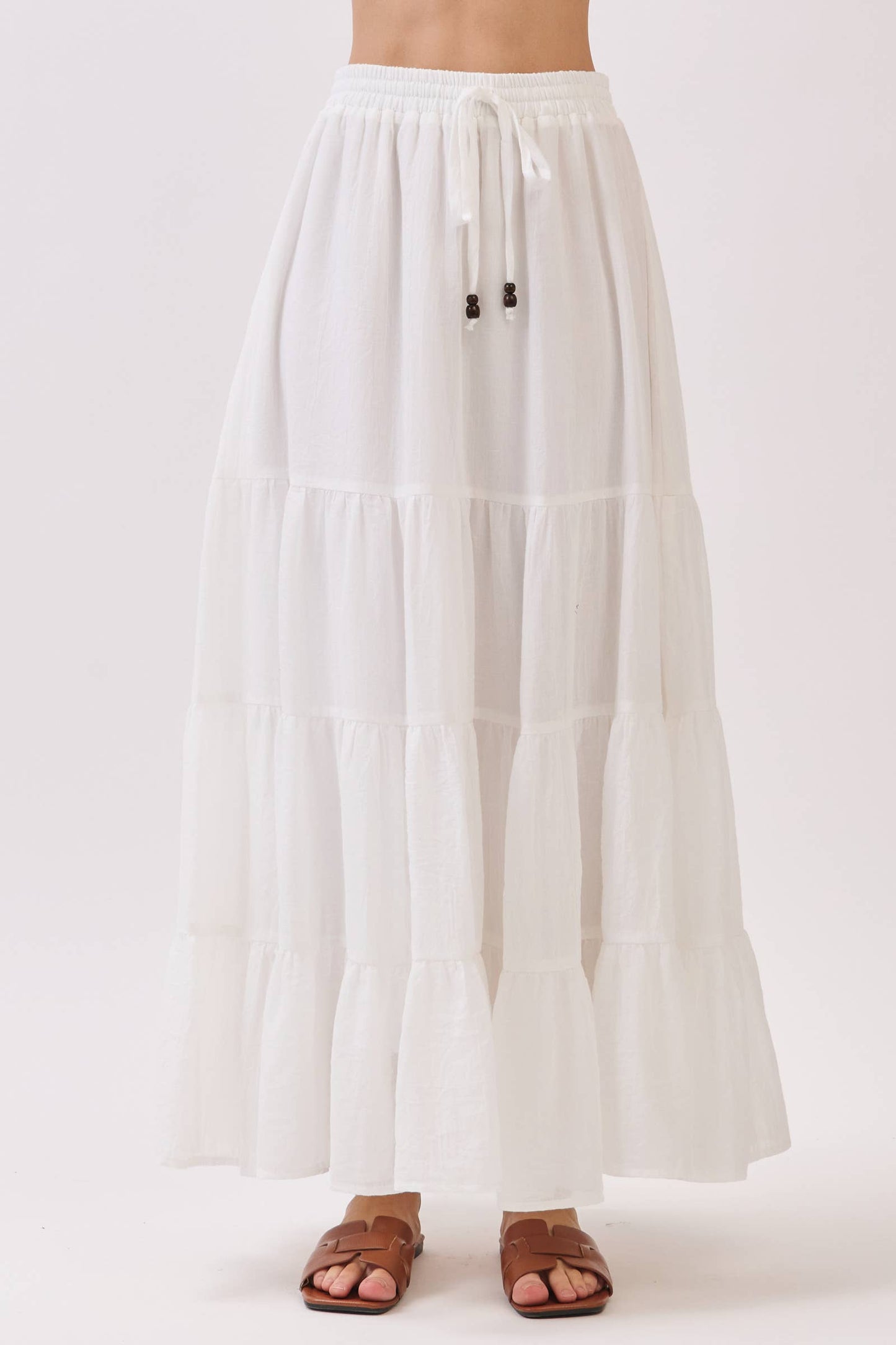 Coconut Tie Maxi Skirt