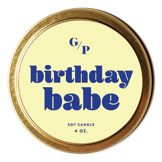 Birthday Babe Just Because Candle Tin