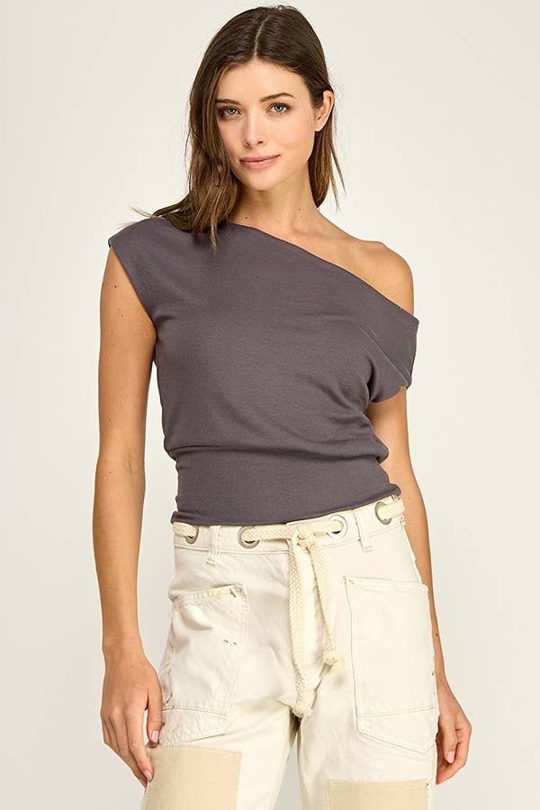ONE SHOULDER TOP