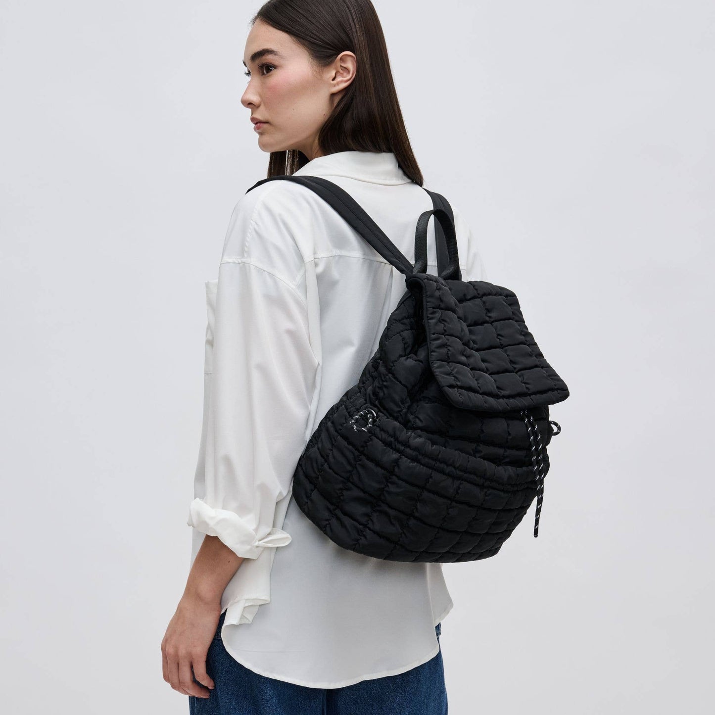 Vitality Quilted Puffer Nylon Backpack