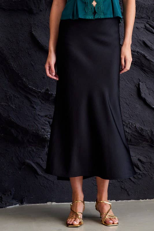 Satin Maxi Skirt